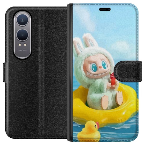 OnePlus Nord CE4 Lite Lompakkokotelo Labubu Macaron-sarja