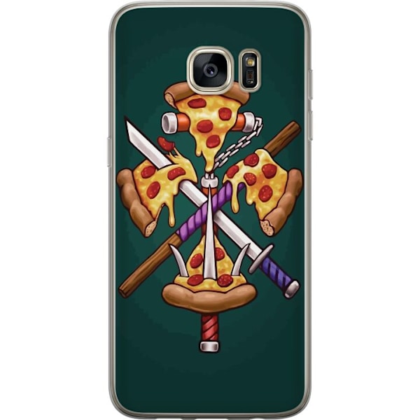 Samsung Galaxy S7 edge Gennemsigtig cover Pizza