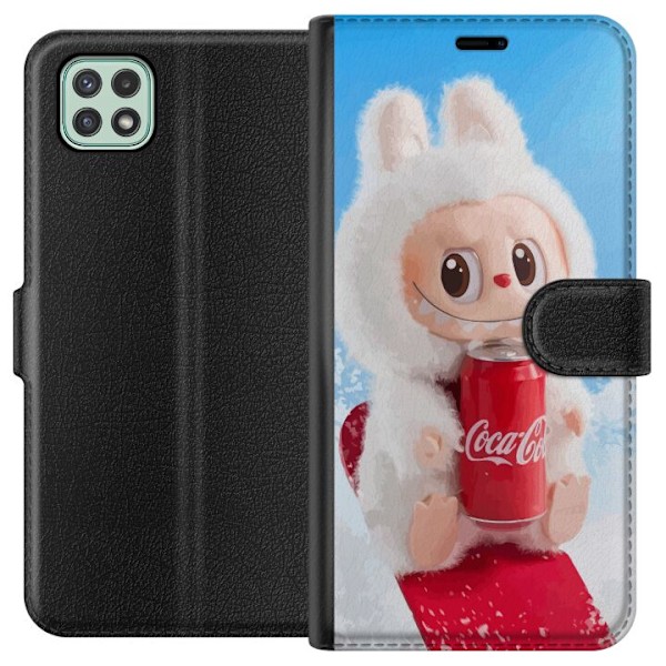 Samsung Galaxy A22 5G Lompakkokotelo Labubu Summer Edition