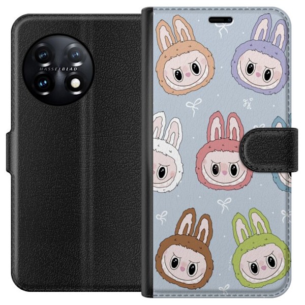 OnePlus 11R Lompakkokotelo Pastel Labubu