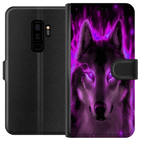 Kompatibel Tegnebogsetui til Samsung Galaxy S9+ Ulven