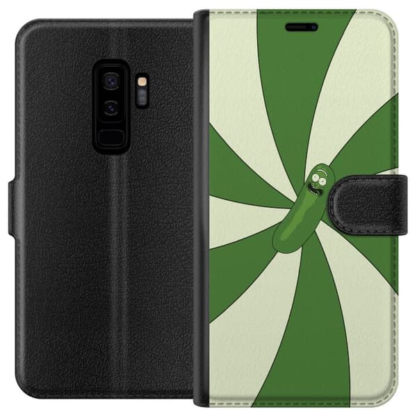 Kompatibelt Plånboksfodral till Samsung Galaxy S9+ Pickle Rick