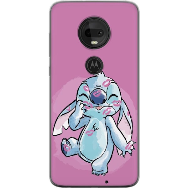 Motorola Moto G7 Gennemsigtig cover Stitch Puss