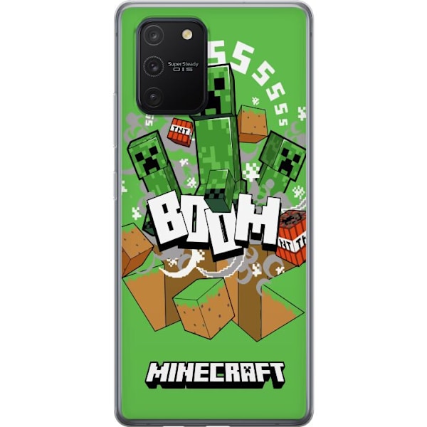 Samsung Galaxy S10 Lite Genomskinligt Skal Minecraft Boom