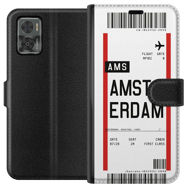 Motorola Moto E22i Tegnebogsetui Amsterdam