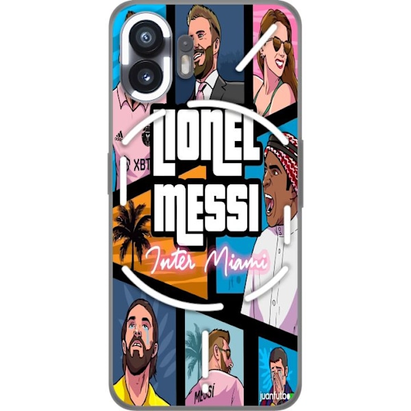 Nothing Phone (2) Gjennomsiktig deksel GTA Lionel Messi