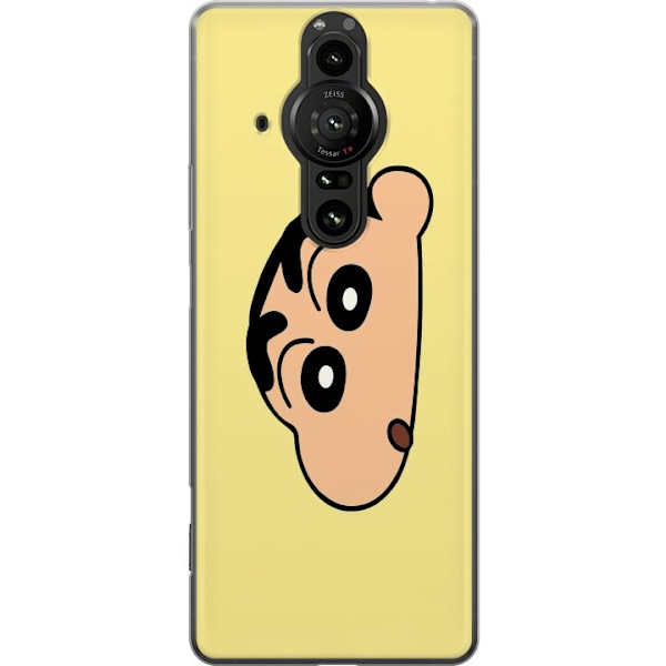 Sony Xperia Pro-I Läpinäkyvä kuori Peeking Shinchan