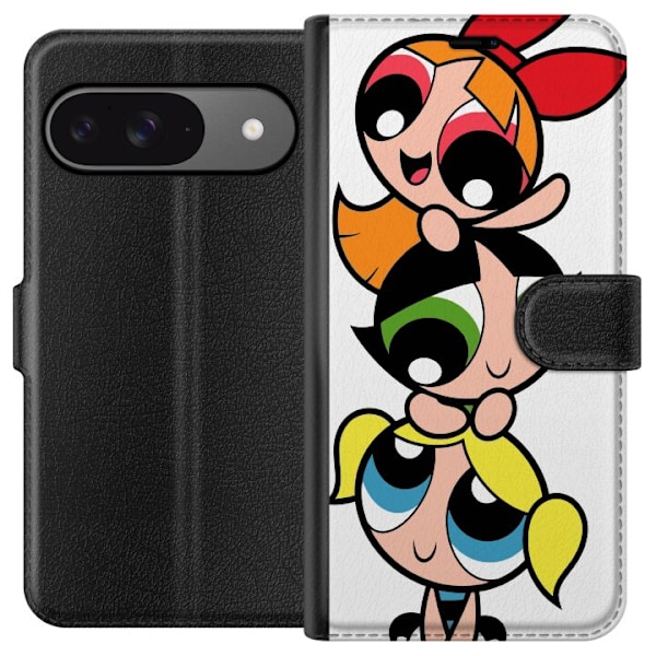 Google Pixel 9 Lommeboketui Powerpuff Jentene