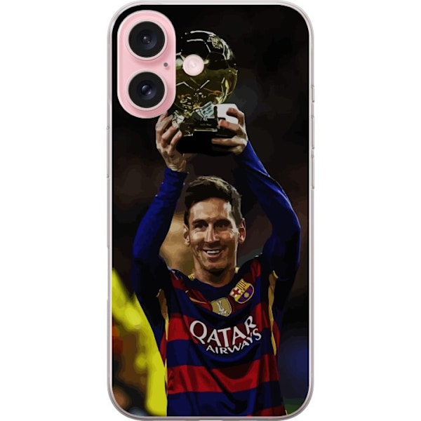 Apple iPhone 16 Gennemsigtig cover Lionel Messi