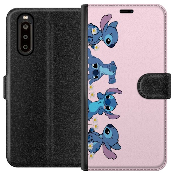 Sony Xperia 10 II Plånboksfodral Stitch Skratt & Bus – Perf