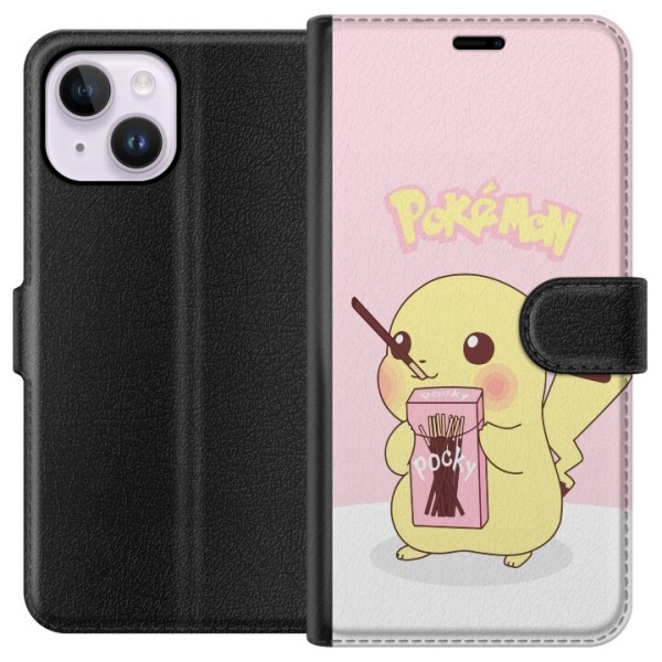 Apple iPhone 15 Plus Lompakkokotelo Pokemon