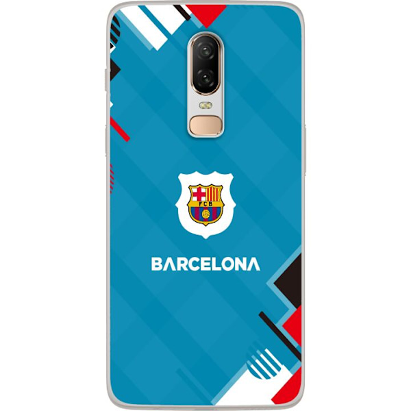 OnePlus 6 Genomskinligt Skal FC Barcelona