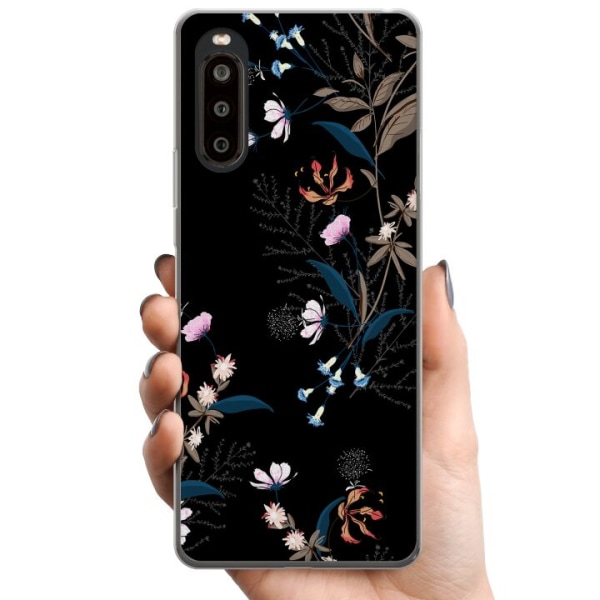Sony Xperia 10 II TPU Mobilcover Blomster