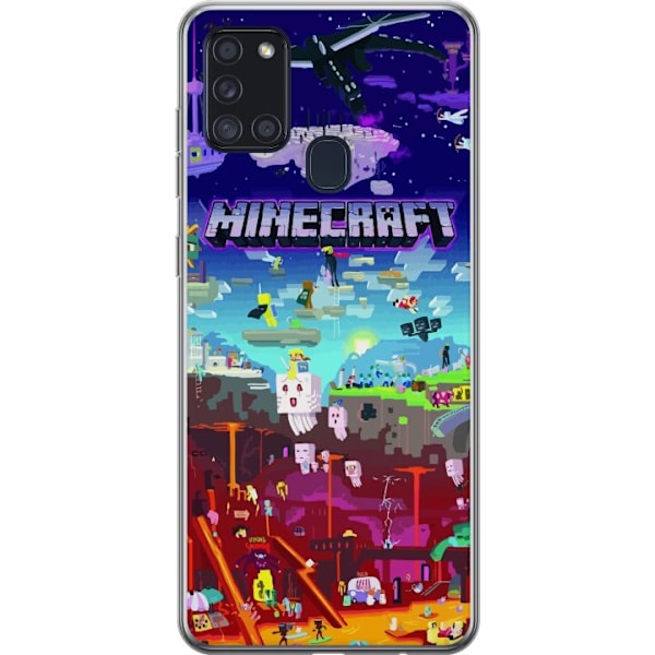 Samsung Galaxy A21s Gjennomsiktig deksel Minecraft