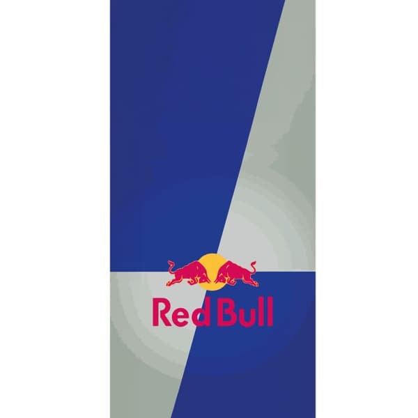Kompatibel Tegnebogsetui til Apple iPhone 13 Pro Minimalistisk Red Bull-logo med blå og grå baggrund blå