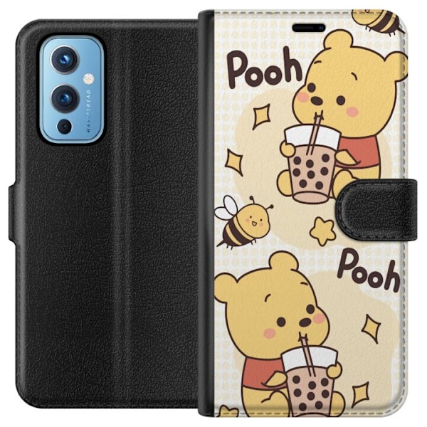 OnePlus 9 Plånboksfodral Nalle Pooh Style – klassiskt björ