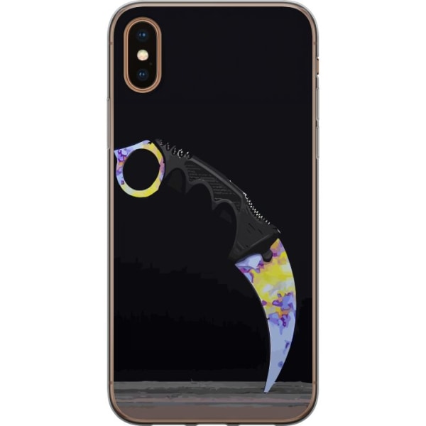 Apple iPhone XS Max Gennemsigtig cover Karambit / Butterfly /