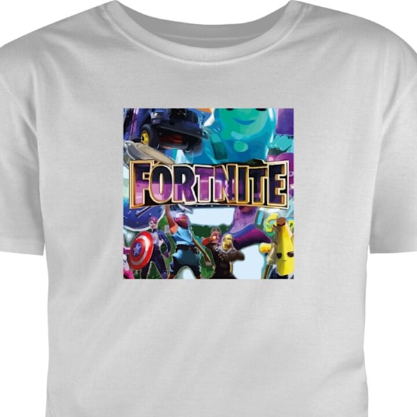 T-skjorte for Voksen | Klassisk Voksen-T-skjorte Fortnite grå XXL