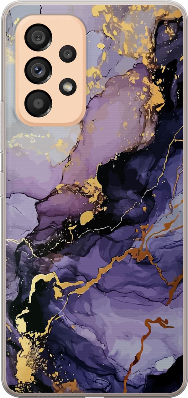 Kompatibel Mobilcover til Samsung Galaxy A53 5G Lilla Marmor