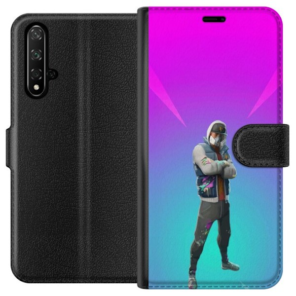 Honor 20 Tegnebogsetui sort ridder fortnite