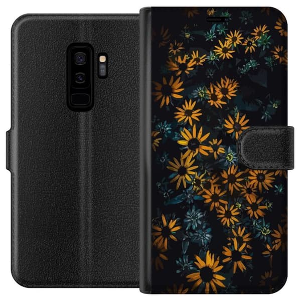 Kompatibel Tegnebogsetui til Samsung Galaxy S9+ Blomster