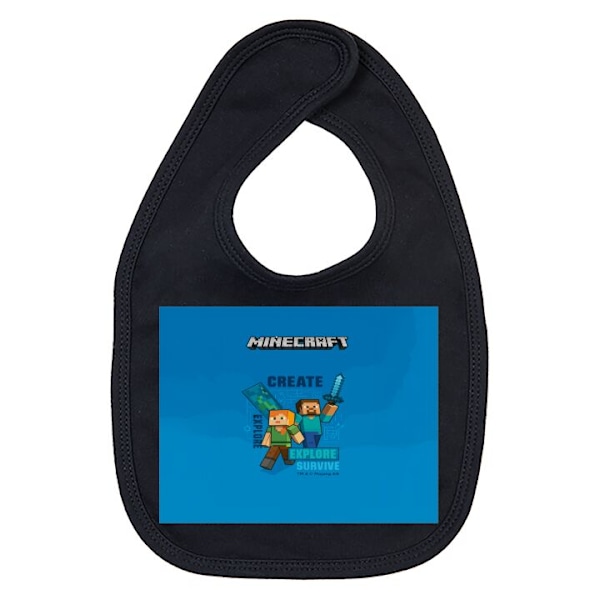Bebis Haklapp Minecraft Caves Svart one size