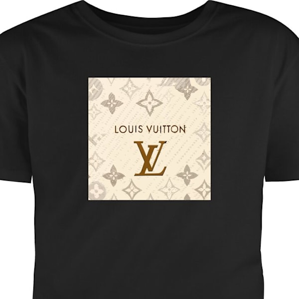 T-shirt för Vuxen | Klassisk Vuxen-T-shirt LV svart M