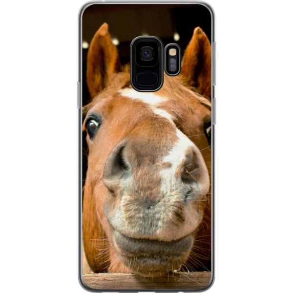 Samsung Galaxy S9 Genomskinligt Skal Happy Häst