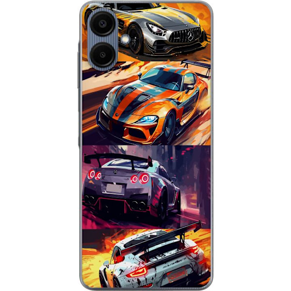Samsung Galaxy A06 Gennemsigtig cover Rallyfeber - fartfyldt m