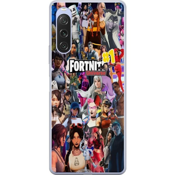 Sony Xperia 10 V Läpinäkyvä kuori Fortnite