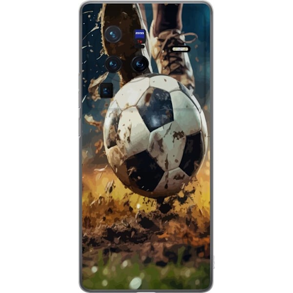 vivo X80 Pro Gennemsigtig cover Fodbold