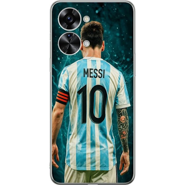 OnePlus Nord 2T Gjennomsiktig deksel Messi