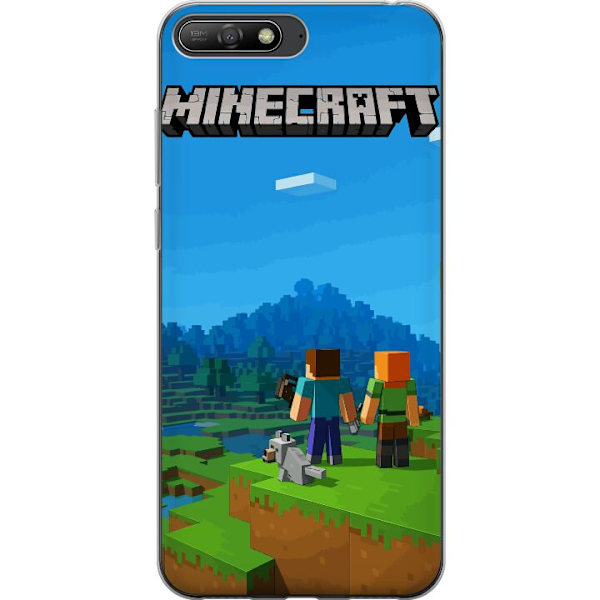 Huawei Y6 (2018) Läpinäkyvä kuori Minecraft Key Art
