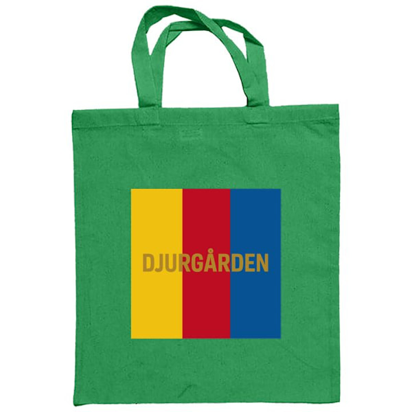 Mulepose | Holdbar Indkøbstaske i Stof Djurgården - fodbold Grøn one size