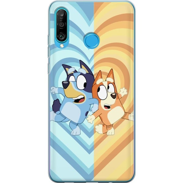 Huawei P30 lite Läpinäkyvä kuori Bluey