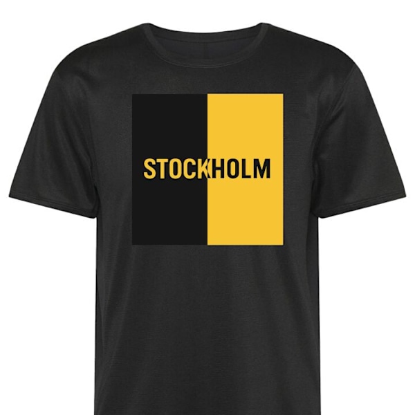 Trenings T-skjorte | Sport T-skjorte for Voksen Stockholm - fo svart XX-Large