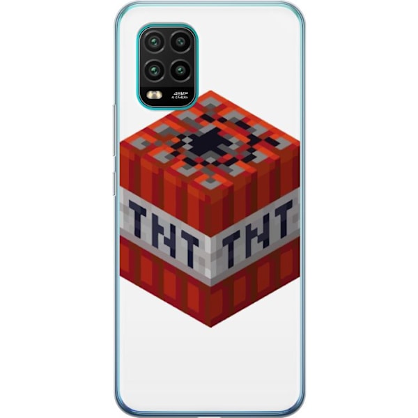 Xiaomi Mi 10 Lite 5G Läpinäkyvä kuori Minecraft TNT