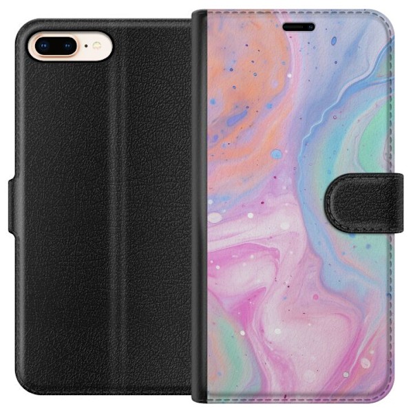 Apple iPhone 7 Plus Plånboksfodral Pastellmarmor