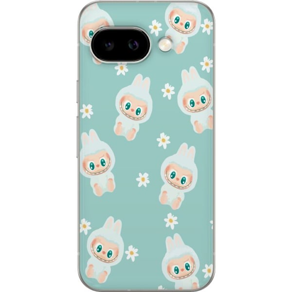Google Pixel 9a Gjennomsiktig deksel Labubu Candy Vibes