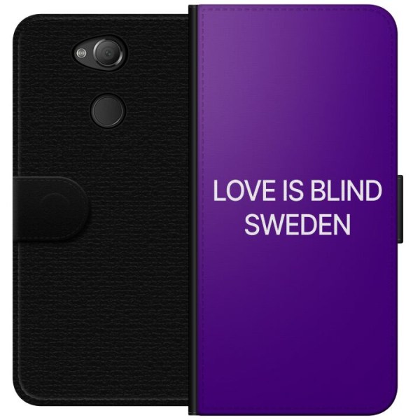 Sony Xperia XA2 Lompakkokotelo Rakkaus on sokea