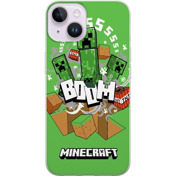 Apple iPhone 14 Plus Gennemsigtig cover Minecraft Boom