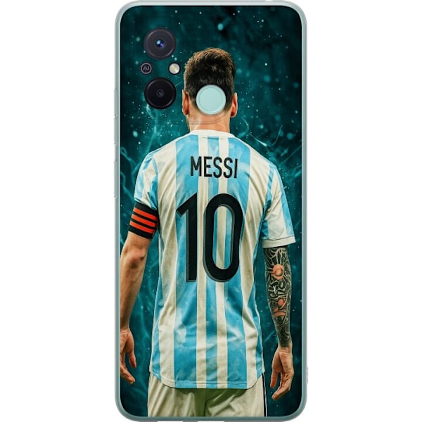 Xiaomi Redmi 12C Genomskinligt Skal Messi
