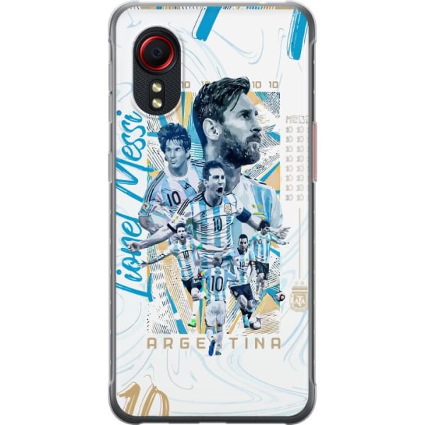 Samsung Galaxy Xcover 5 Läpinäkyvä kuori Lionel Messi