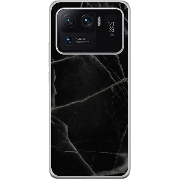Xiaomi Mi 11 Ultra Gennemsigtig cover Sort marmor