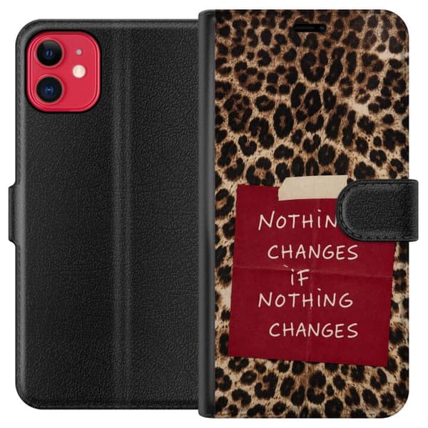 Kompatibelt Lommeboketui til Apple iPhone 11 Ingenting endrer seg hvis ingenting endrer seg