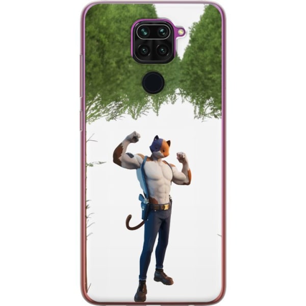 Xiaomi Redmi Note 9 Gennemsigtig cover Fortnite - Meowscles