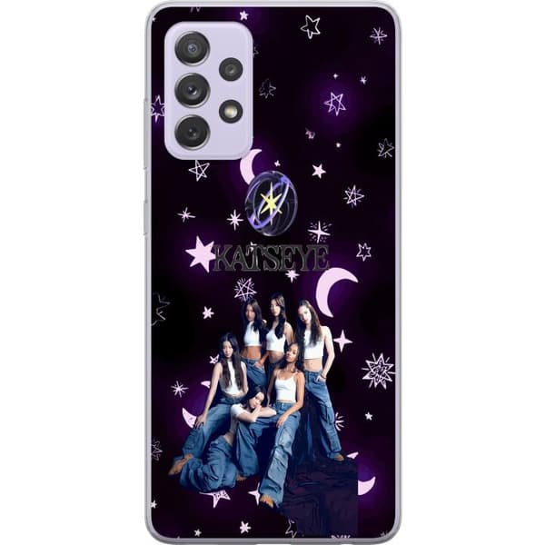 Kompatibelt Mobildeksel til Samsung Galaxy A52s 5G KATSEYE stjärncollage lila