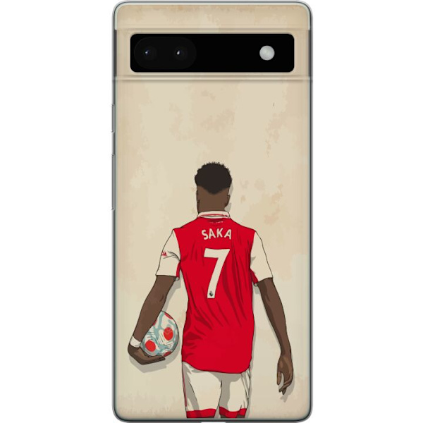 Google Pixel 6a Läpinäkyvä kuori Arsenal FC Jalkapallo Arsenal FC Motiivi Pelaaja Premier League Englanti Suosittu Urheilulaji Jalkapallotähti Lon