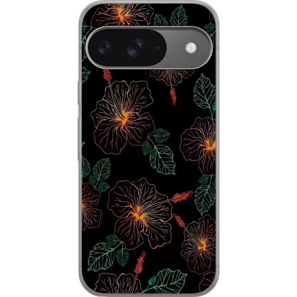 Google Pixel 9 Gennemsigtig cover Blomster