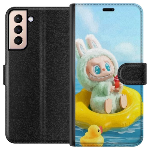 Samsung Galaxy S21 Plånboksfodral Labubu Stripe Attack – R